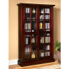 Mission Craftsman Cherry Sliding Door Media Cabinet